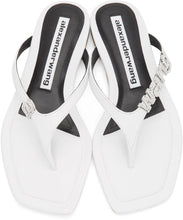 Alexander Wang White Ivy Thong Sandals