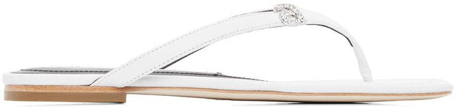 Alexander Wang White Ivy Thong Sandals - Alexander Wang White Ivy Thong Sandales - 알렉산더 왕 화이트 아이비 끈 샌들