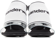 Alexander Wang White Sienna Logo Heeled Sandals