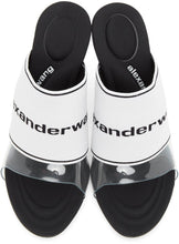 Alexander Wang White Sienna Logo Heeled Sandals