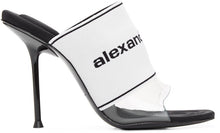 Alexander Wang White Sienna Logo Heeled Sandals - Alexander Wang Blanc Sienna Logo Sandales à talons - 알렉산더 왕 화이트 시에나 로고 힐 샌들