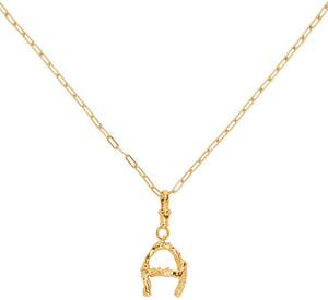Alighieri SSENSE Exclusive Gold 'A' Alphabet Necklace