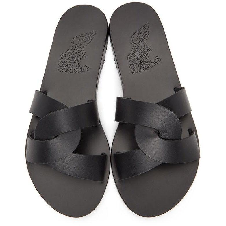 Ancient Greek Sandals Black Desmos Sandals