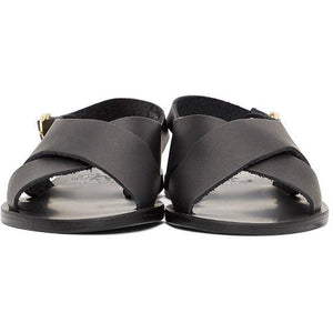 Ancient Greek Sandals Black Maria Sandals