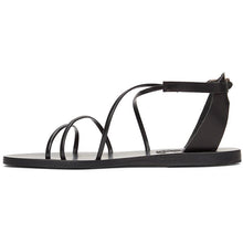 Ancient Greek Sandals Black Meloivia Sandals