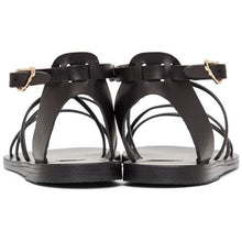 Ancient Greek Sandals Black Meloivia Sandals