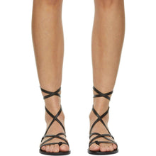 Ancient Greek Sandals Black Morfi Sandals