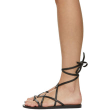Ancient Greek Sandals Black Morfi Sandals