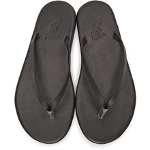 Ancient Greek Sandals Black Saionara Sandals