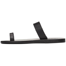 Ancient Greek Sandals Black Thalia Sandals