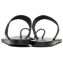 Ancient Greek Sandals Black Thalia Sandals