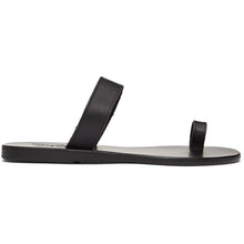 Ancient Greek Sandals Black Thalia Sandals - Sandales grecques antiques Sandales Thalia noires - 고대 그리스 샌들 블랙 탈리아 샌들