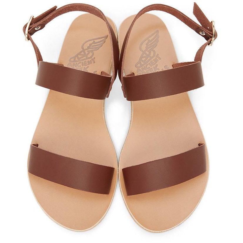 Ancient Greek Sandals Brown Clio Sandals