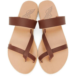 Ancient Greek Sandals Brown Daphnae Sandals BlackSkinny