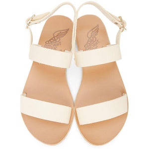 Ancient Greek Sandals Off White Clio Sandals BlackSkinny