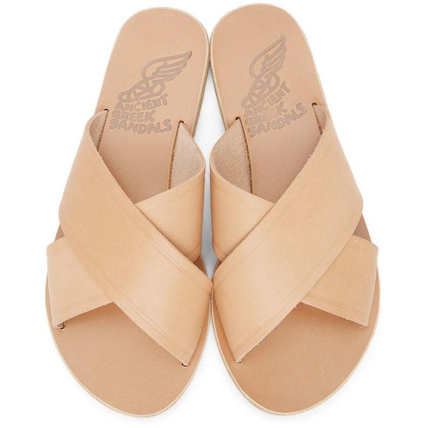 Ancient Greek Sandals Tan Thais Sandals BlackSkinny