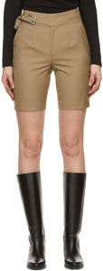 Andersson Bell Beige Wool Biker Diego Shorts - Andersson Bell Beige Beige Biker Diego Shorts - 앤더슨 벨 베이지 양모 바이커 디에고 반바지