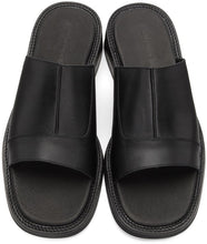 Andersson Bell Black Leather Dresden Sandals