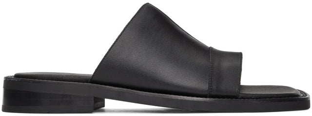 Andersson Bell Black Leather Dresden Sandals - Sandales Dresde en cuir noir Andersson Bell - 앤더슨 벨 블랙 가죽 드레스덴 샌들