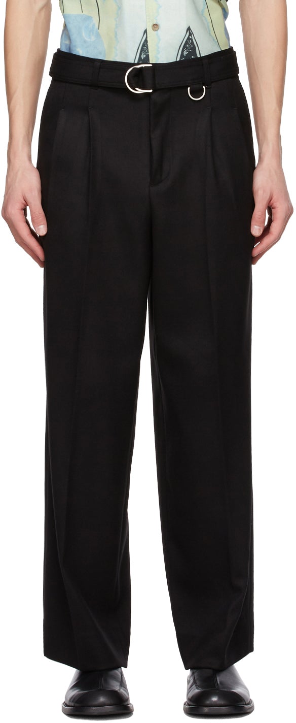 Andersson Bell Black Matthew Belted Trousers - Andersson Bell Noir Matthew Pantalon Ceinturé - 앤더슨 벨 블랙 매튜 벨트 바지