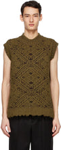 Andersson Bell Brown Heavy Crewneck Vest - Gilet d'armature brun de cloche andersson Bell - 앤더슨 벨 브라운 무거운 Crewneck 조끼