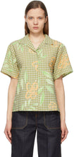 Andersson Bell Green Hand Drawing Short Sleeve Shirt - Andersson Bell Green Hand chemise à manches courtes - 앤더슨 벨 그린 핸드 드로잉 짧은 소매 셔츠