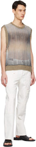 Andersson Bell White Wide Patchwork Jeans