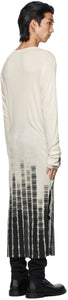 Ann Demeulemeester Off-White Cashmere Tie-Dye Long Sleeve T-Shirt