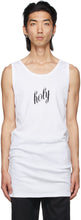 Ann Demeulemeester White 'Holy' Seva Tank Top - Ann Demeulemeester blanc 'Sainte' Débardeur Seva - Ann Demeulemeester 화이트 '거룩한'Seva 탱크 탑