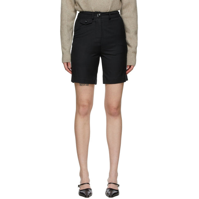 Anna Quan Black Wool Patsy Shorts - Anna Quan Black Laine Patsy Shorts - Anna Quan Black Wool Patsy Shorts.