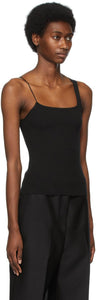 Arch The Black Asymmetric Strap Tank Top