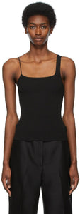 Arch The Black Asymmetric Strap Tank Top - Arcrocher le débardeur de sangle asymétrique noir - 아치 검은 비대칭 스트랩 탱크 탑