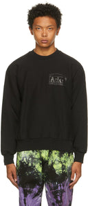 Aries Black Fleece Temple Sweatshirt - Sweat-shirt Temple Black Fleece Bélier - 양자리 블랙 플리스 사원 스웨터