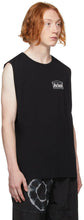 Aries Black Low Armhole Muscle Sleeveless T-Shirt