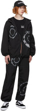 Aries Black Tie-Dye Windcheater Lounge Pants