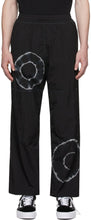 Aries Black Tie-Dye Windcheater Lounge Pants - Bélier BLACK NOIR TYE-DYE WINDCHÉRIEUR DE LOUNGE PANTALON - 양자리 블랙 넥타이 염료 Windcheater 라운지 바지