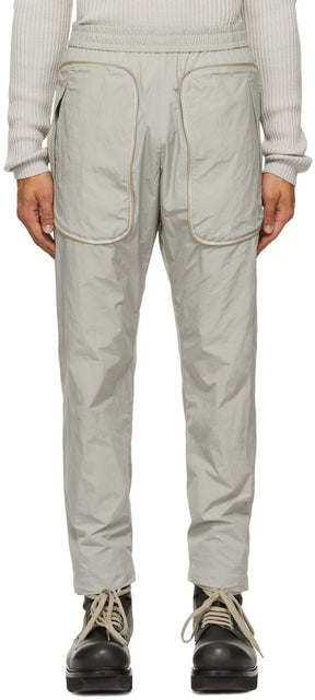 Arnar MÃ¡r JÃ³nsson Grey Zippered Pocket Track Pants - Arnar Már Jónsson Pantalon de piste de poche à glissière gris - Arnar Mür Jãnnsson 회색 지퍼가 달린 포켓 트랙 바지