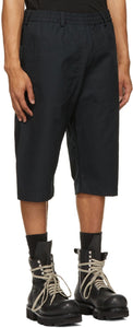 Arnar MÃ¡r JÃ³nsson Navy Cotton Ventile Shorts