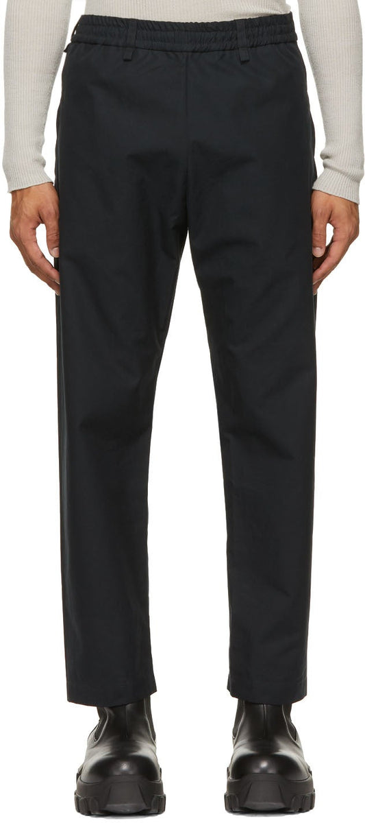 Arnar MÃ¡r JÃ³nsson Navy Cotton Ventile Trousers – BlackSkinny