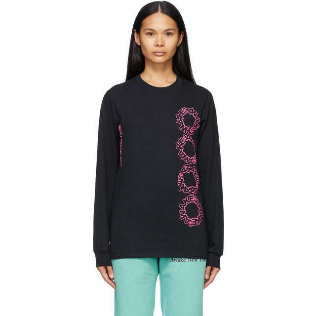 Awake NY Black Ceremony Long Sleeve T-Shirt - T-shirt à manches longues de cérémonie noire Awake Ny - 깨어있는 뉴욕 검은 행사 긴 소매 티셔츠