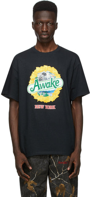 Awake NY Black Strawberry Kiwi T-Shirt - T-shirt de Kiwi Kiwberry Noir Awake Ny - 깨어있는 뉴욕 딸기 키위 티셔츠