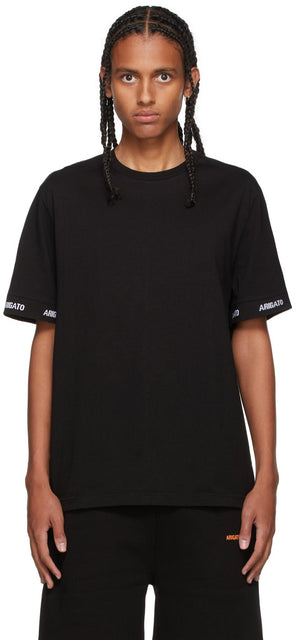 Axel Arigato Black Feature T-Shirt - T-shirt Axel Arigato Noir T-shirt - Axel Arigato 블랙 기능 T 셔츠