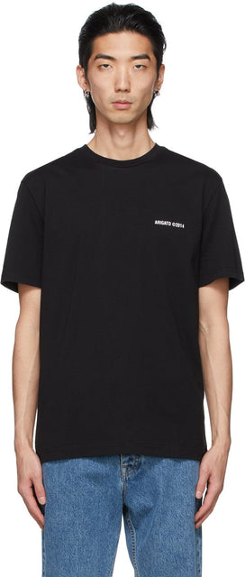 Axel Arigato Black London T-Shirt - T-shirt Axel Arigato Black London - Axel Arigato 블랙 런던 티셔츠