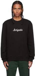 Axel Arigato Black Script Logo Sweatshirt - Sweat-shirt de logo de script noir Axel Arigato noir - Axel Arigato 블랙 스크립트 로고 스웨터
