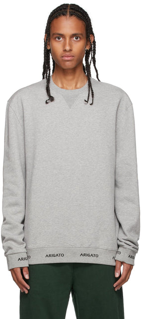 Axel Arigato Grey Feature Sweatshirt - Sweat-shirt axel arigato gris - Axel Arigato Gray 특징 스웨터