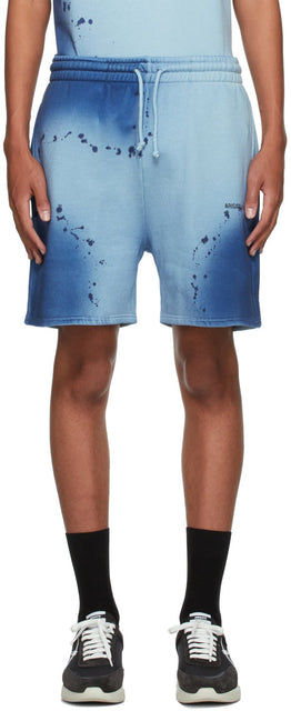Axel Arigato SSENSE Exclusive Blue Spray London Shorts - Axel Arigato Ssense EXCLUSIVE EXCLUSIVE SPRAY SAYS LONDRES - Axel Arigato Ssense 독점적 인 블루 스프레이 런던 반바지