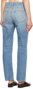 B Sides Blue Arts Straight Jeans