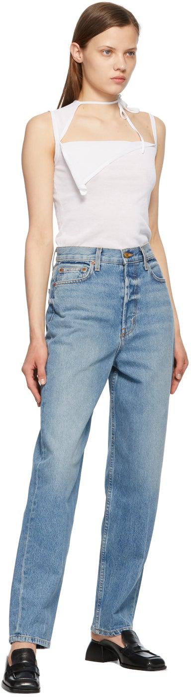 B Sides Blue Claude High Taper Jeans BlackSkinny