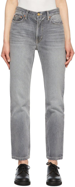 B Sides Grey Arts Straight Jeans - B côtés des arts gris jeans droites - B면 그레이 아트 스트레이트 청바지