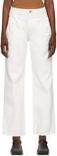 B Sides White Cinch Jeans - B côtés blanches cinch-jeans - B면 화이트 Cinch 청바지